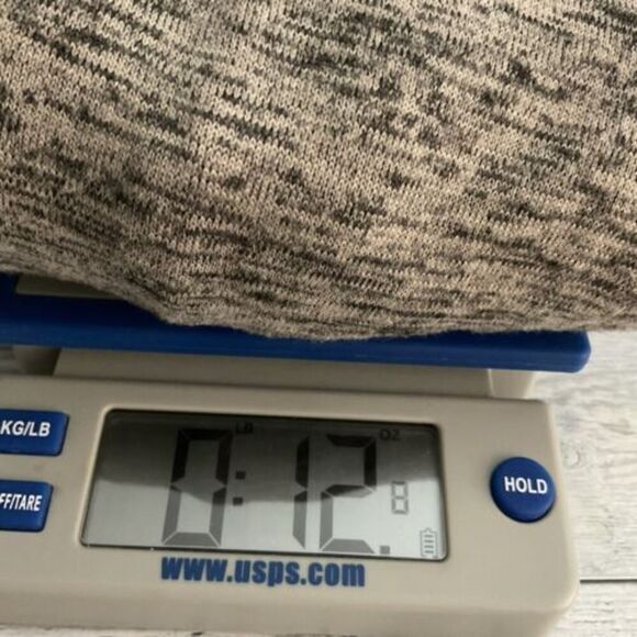 Athleta Top Blissful Cowl Neck Sweater Heather Gray Womens Small Tall Drawstring - Picture 9 of 9